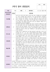 만0세 1학기 관찰일지 6명