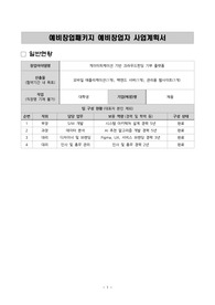 대학생창업전략 사업계획서 10페이지 A+