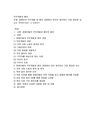 장애인의 직무개발 및 배치 과정에서 본인이 생각하는 가장 중요한 요소는 무엇인가요 그 이유는