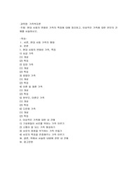 현대 사회의 변화된 가족의 특징에 대해 정리하고, 이상적인 가족에 대한 본인의 견해를 서술하시오