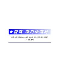 한국수력원자력(KHNP) 체험형 청년인턴(일반전형) 자기소개서