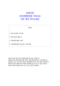 2025년 부산경제진흥원 사무보조 직무 합격 자기소개서