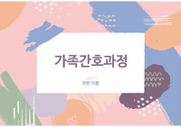 지역사회간호 가족간호과정(간호과정 2개 적용)