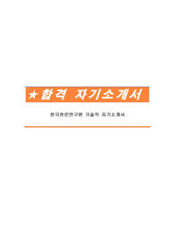 한국천문연구원 기술직 자기소개서