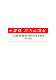자동차손해배상진흥원 피해지원사업 청년인턴 자기소개서