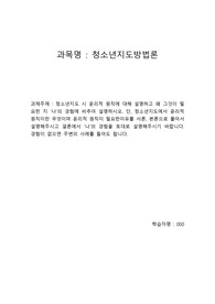청소년지도 시 윤리적 원칙에 대해 설명하고 왜 그것이 필요한 지 나의 경험에 비추어 설명하시오. 단, 청소년지도에서 윤리적 원칙이란 무엇이며 윤리적 원칙이 필요한이유를 서론, 본론으로 풀어서 설명해주시고 결론에서 나의 경험을 토대로 설명해주시기 바랍니다 경험이 없으면 주변의 사례를 들어도 됩니다.
