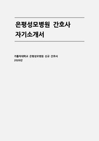 은평성모병원 자소서