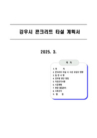 강우시 콘크리트 타설 계획서