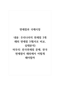 면세점과국제시장_우리나라의 면세점 3개