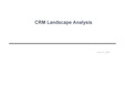 CRM 시장 환경 분석