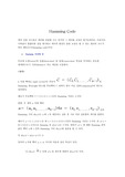 [컴퓨터통신] Haming Code