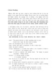 [교양영어] Cultural Reading