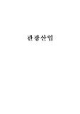 [관광개론]관광 산업에 대한 나의 견해