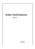 [무역]주문확인서(Order confirmation)