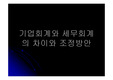 [회계]기업회계와 세무회계의 차이와 조정방안