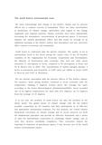 The world hottest environmental issue - 영문에세이