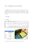 전기전자기초실험  Combination Logic Circuit Design 결과보고서