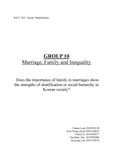 Marriage, Family and Inequality