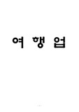 여행업 레포트