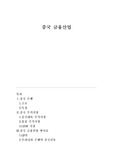 중국 금융산업