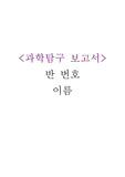 과학탐구보고서