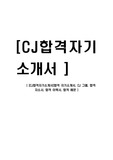 [CJ합격자기소개서]합격 자기소개서, CJ 그룹, 합격 자소서, 합격 이력서, 합격 예문