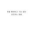 구김없이 빨래 너는 방법, 빨래 말리는 방법