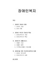 [사회복지개론] 장애인복지 - 장애의 개념과 유형, 장애인 복지의 개념과 특성, 장애인의 재활서비스, 장애인을 위한 주요복지정책과 방향