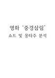 영화 '중경삼림' 쇼트와 몽타주 분석입니다.