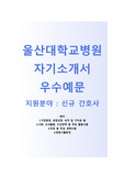 (울산대학교병원자기소개서 + 면접기출문제) 울산대학교병원(간호사) 자기소개서 합격예문 [울산대학교병원자소서/신규간호사채용/울산대병원자소서]