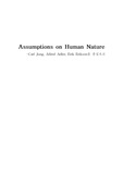 Assumptions on Human Nature -Carl Jung, Alfred Adler, Erik Erikson을 중심으로