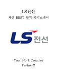 LS전선 영업 최신 BEST 합격 자기소개서!!!!