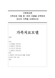 가족복지론 ) 가족치료 모델 중 1개의 모델을 선택하여 자신의 가족을 사정하시오 b8