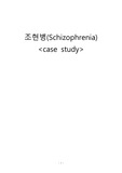 조현병(Schizophrenia) case study A+받음