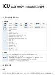 ICU case report : 뇌경색, infarction (Brain CT, 12 lead EKG, NIHSS자료 포함, 간호진단&amp;중재 5개)