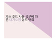 가스 후드 사용 유무에 따른 대기오염 농도 변화