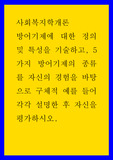 사회복지개론 ) 방어기제에 대한 정의 및 특성을 기술하고, 5가지 방어기제의 종류를 자신의 경험을 바탕으로 구체적 예를 들어 각각 설명한 후 자신을 평가하시오.