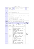 보건교육 계획안
