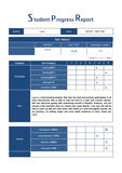 어학원월말레포트 양식, Monthly report card, Monthly Report, Progress report card