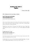 제대로번역한 Reading for Today5 Topics Chap 4-1. What makes a child prodigy?