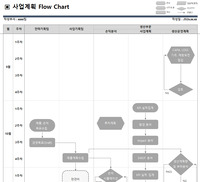 사업계획 프로세스,   PLOW CAHART, 업무흐름도로 나타냄