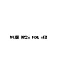 뷰티풀마인드 MSE 사정