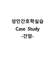 성인간호학실습 케이스스터디 (간암) [간호진단 및 간호과정 3개]