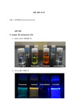 서울 상위권 대학 2020 화학발광(chemiluminescence) 결과보고서
