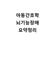 아동간호학 [뇌기능장애 요약정리]
