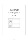 [성인간호학실습] A+ 담낭염 케이스 / cholecystitis (간호진단 3개/간호과정 3개)