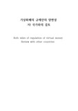 가상화폐의 규제안의 양면성 - 타 국가와의 검토