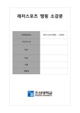 조선대 레저스포츠 A+ 등산 소감문