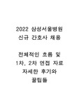 2022 삼성서울병원 신규간호사 채용 합격자의 1차면접, 2차면접 진행과정, 실제 받은 질문, 자세한 후기, 꿀팁들까지 (+인증)