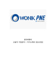 원익피앤이 고품격 기업분석 + 자기소개서 (중고신입)